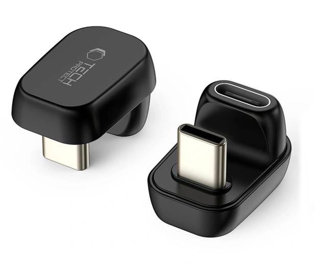 Tech-Protect ULTRABOOST AA04 ANGLE ADAPTER TYPE-C BLACK - 1600758 - zdjęcie